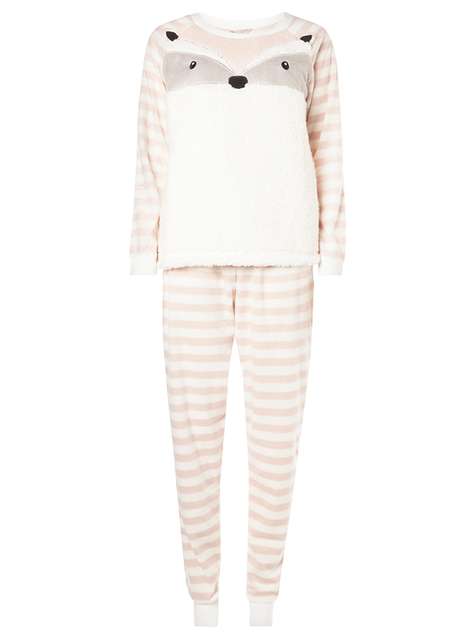 Pink Raccoon Pyjama Set